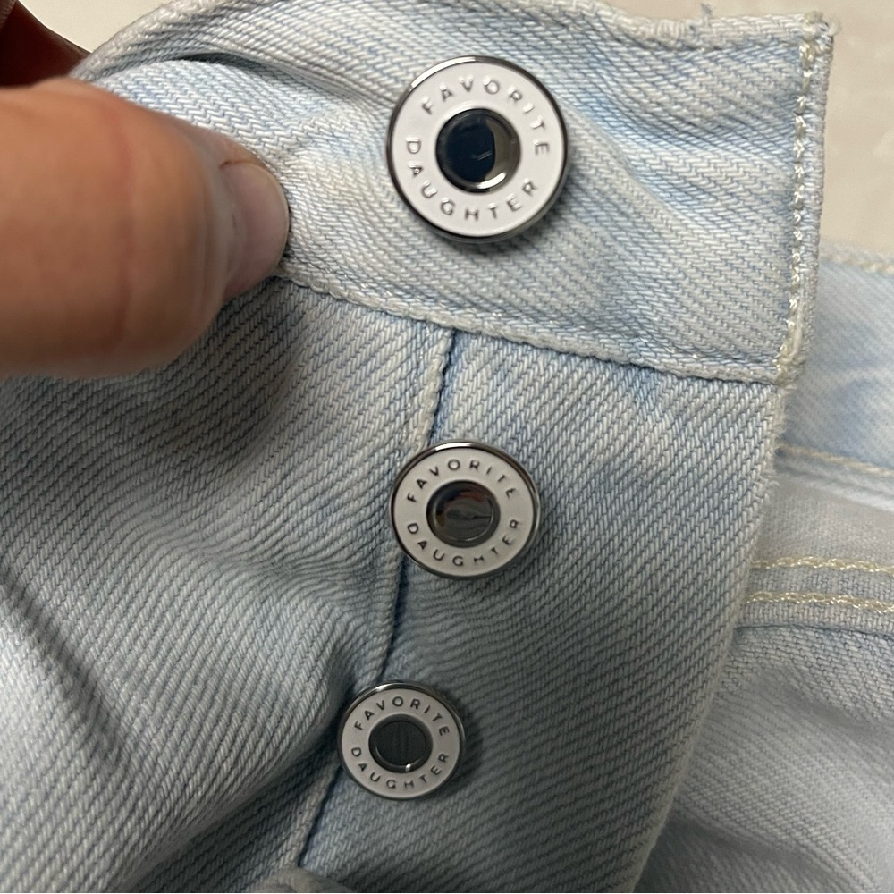EUC Favorite Daughter The Ollie Ultimate Baggy Wide Leg Jeans in "Blue Bird" - Picture 12 of 14
